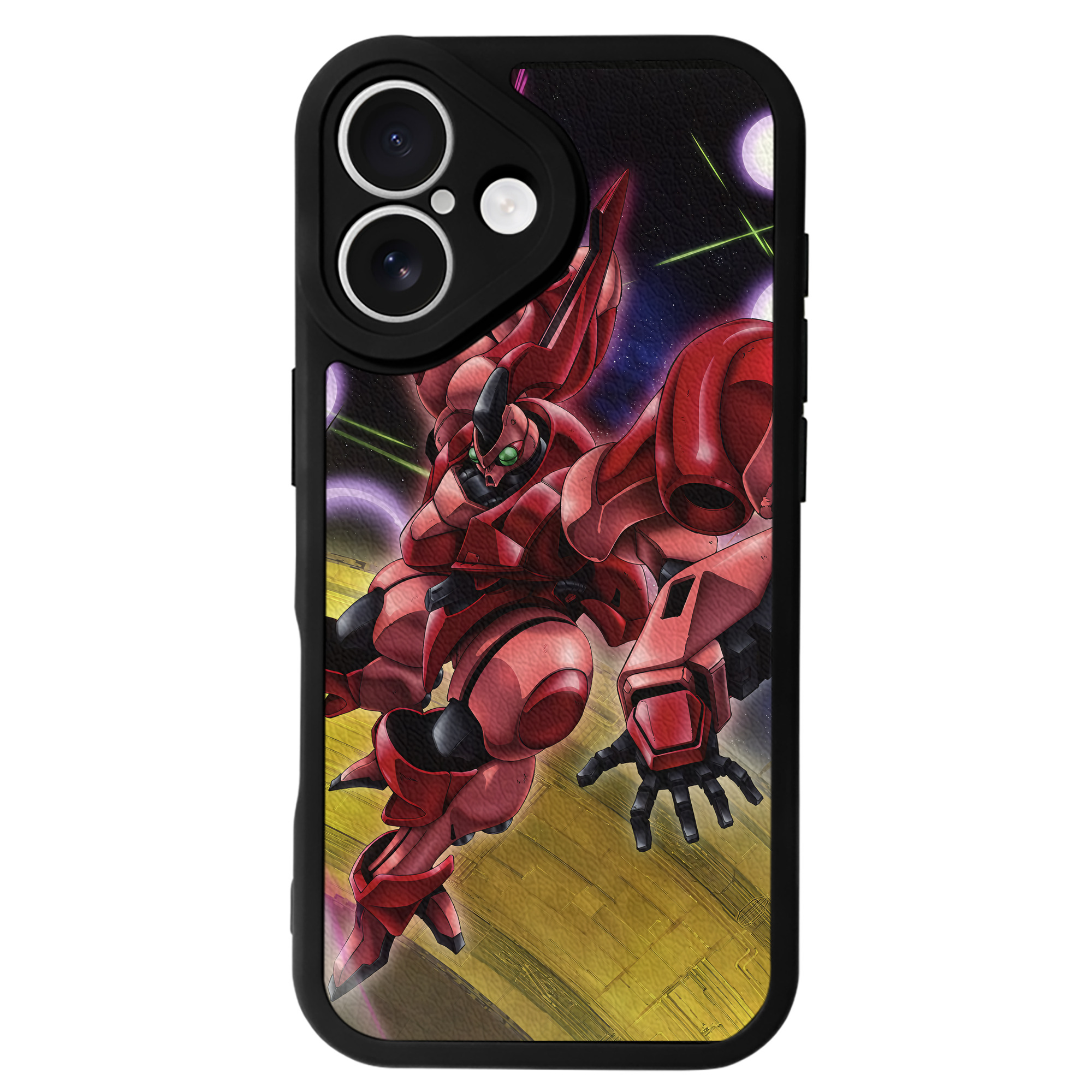 （画像用） 機動戦士ガンダム Mobile Suit Gundam 【iPhone 16シリーズ対応】シリコンスマホケース（レザー調） 材質：シリコン